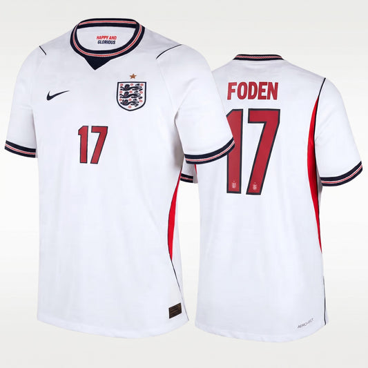 Phil Foden England National Team 2026  Home Football Soccer Jersey