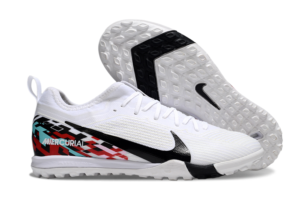 Nike Air Zoom Mercurial Vapor 15 Pro TF - Professional Turf Soccer Cleats Boots Shoes BLK-PNK-WHT