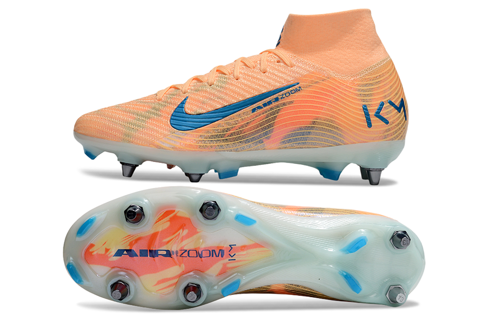 Nike Air Zoom Mercurial Superfly 9 (IX) Elite SG-Pro Anti-Clog Football Soccer Cleats Shoes Boots BLK-PNK