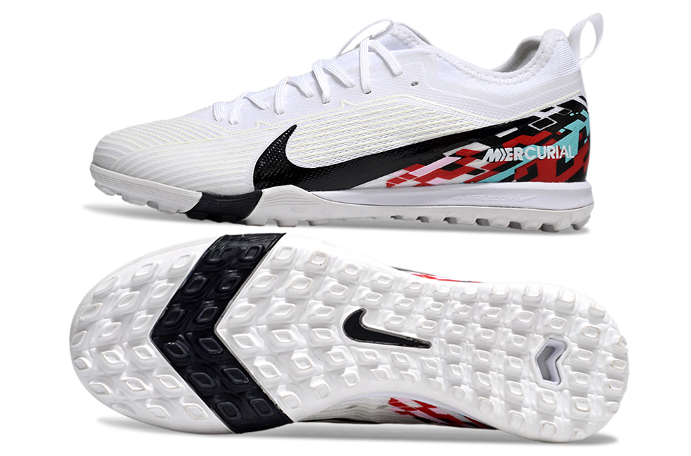 Nike Air Zoom Mercurial Vapor 15 Pro TF - Professional Turf Soccer Cleats Boots Shoes BLK-PNK-WHT