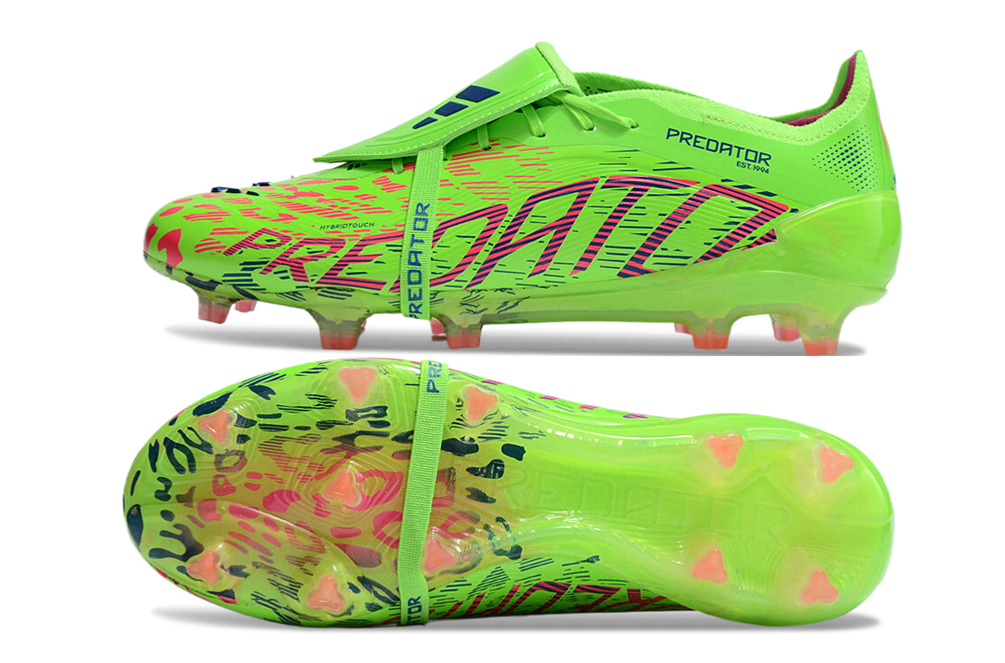 adidas 25 Predator Elite Tongue FT FG  Soccer Boots Cleats Shoes BLK-WHT