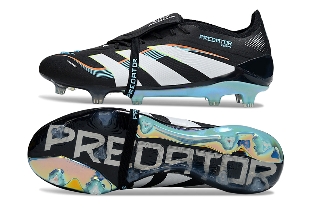 adidas 25 Predator Elite Tongue FT FG  Soccer Boots Cleats Shoes WHT-GRN
