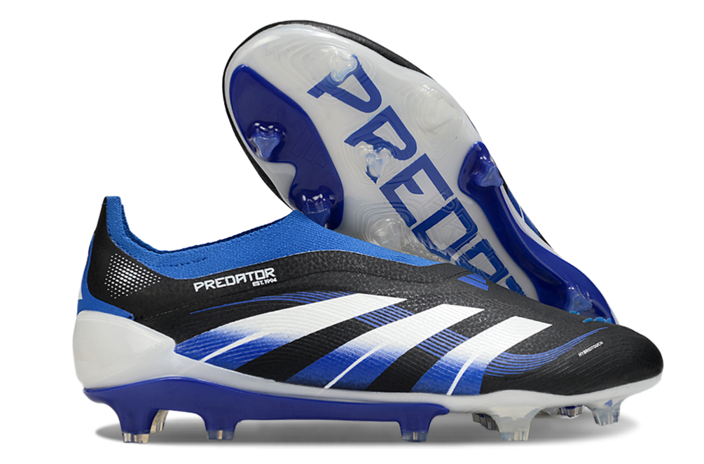 adidas Predator 24 Elite Laceless FG  Soccer Boots Cleats Shoes GRN-BLK