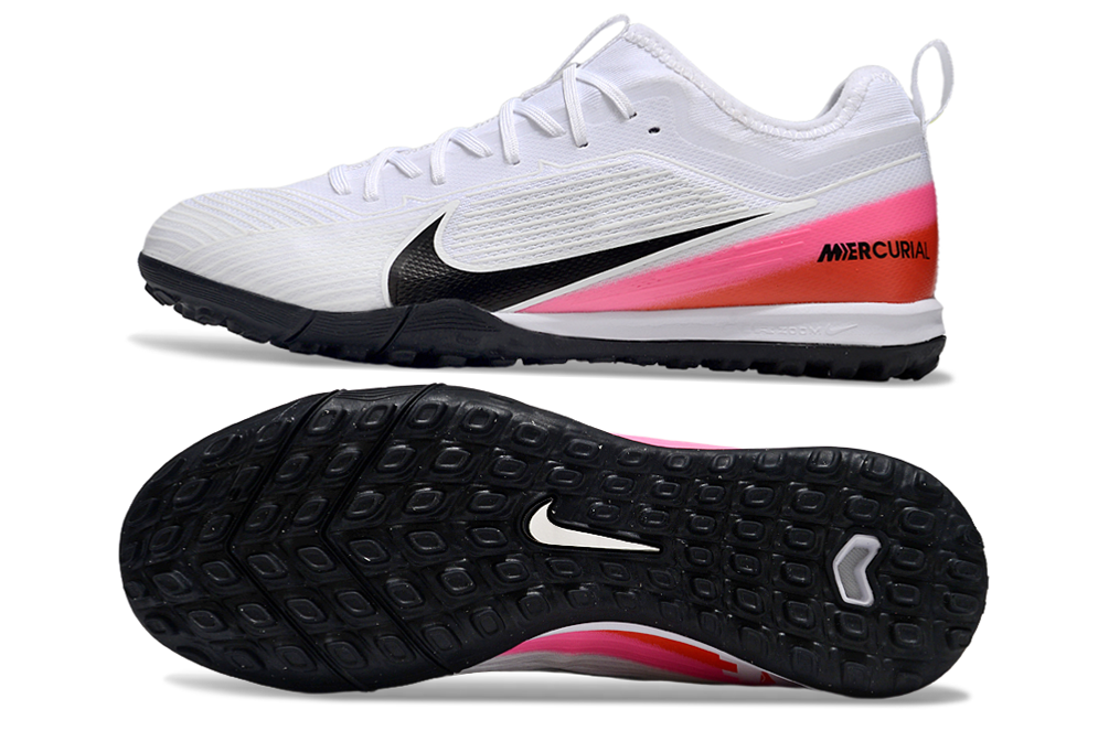 Nike Air Zoom Mercurial Vapor 15 Pro TF - Professional Turf Soccer Cleats Boots Shoes WHT-PRP