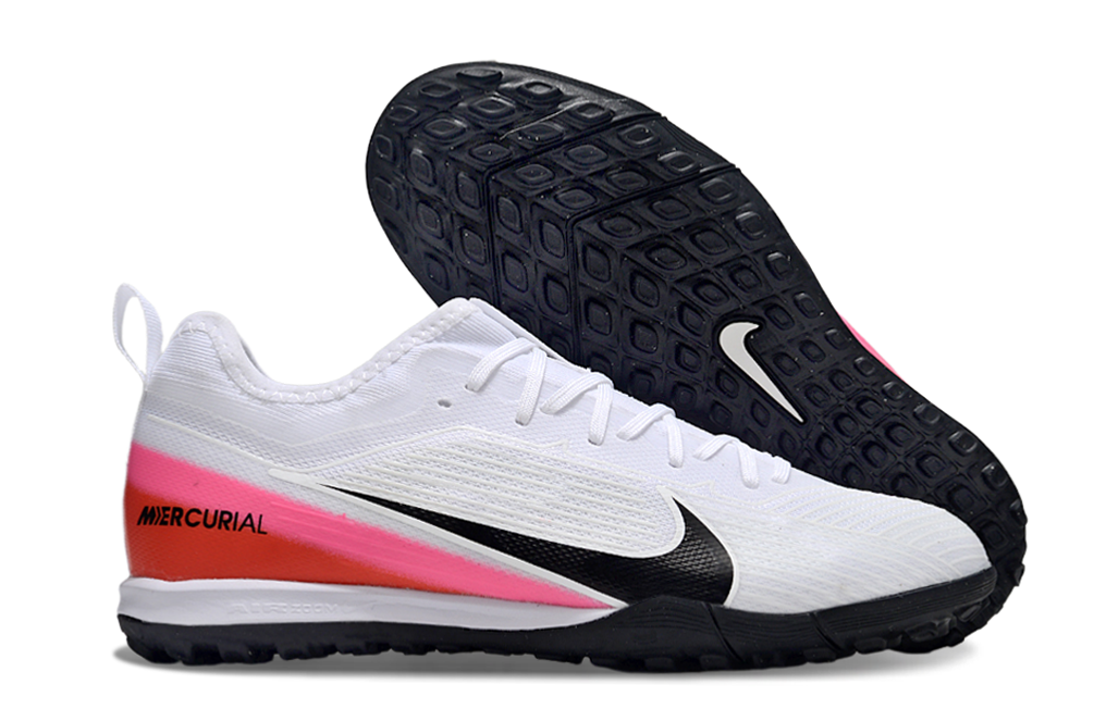 Nike Air Zoom Mercurial Vapor 15 Pro TF - Professional Turf Soccer Cleats Boots Shoes WHT-PRP