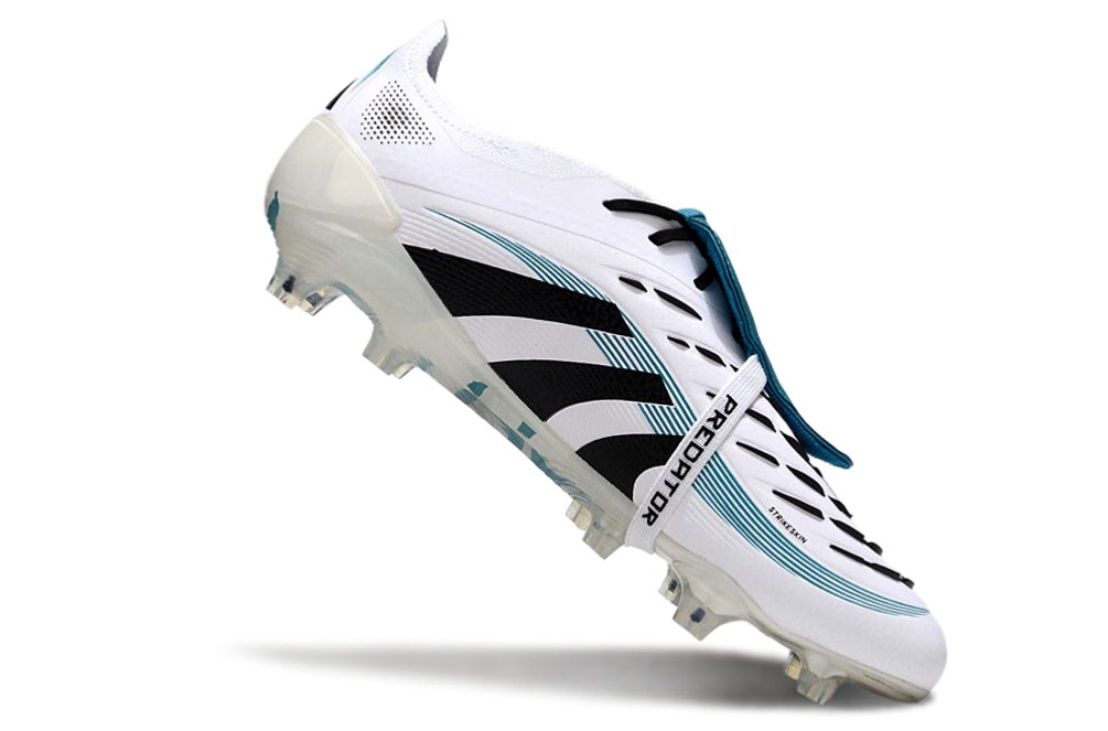 adidas 25 Predator Elite Tongue FT FG  Soccer Boots Cleats Shoes WHT-GRN