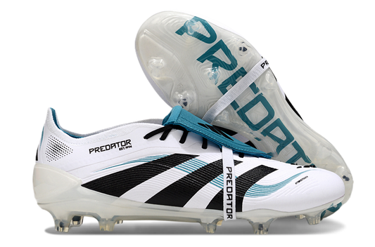 adidas 25 Predator Elite Tongue FT FG  Soccer Boots Cleats Shoes WHT-GRN