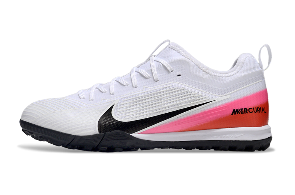 Nike Air Zoom Mercurial Vapor 15 Pro TF - Professional Turf Soccer Cleats Boots Shoes WHT-PRP