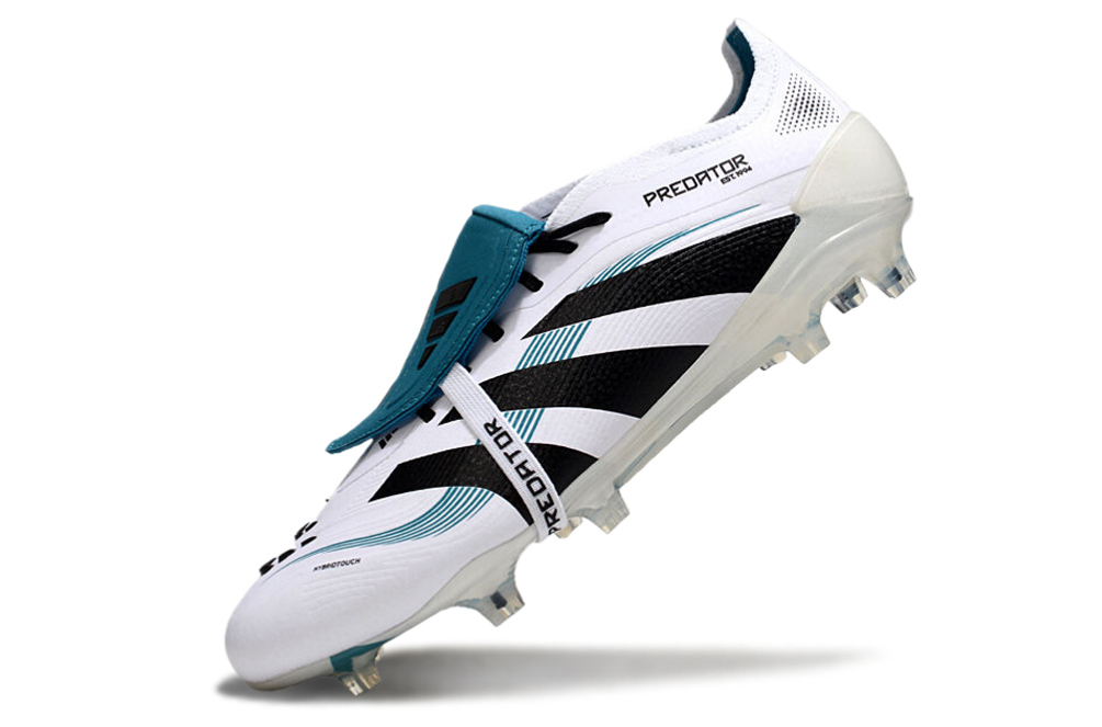 adidas 25 Predator Elite Tongue FT FG  Soccer Boots Cleats Shoes WHT-GRN
