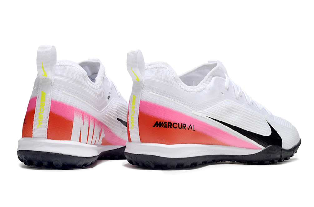 Nike Air Zoom Mercurial Vapor 15 Pro TF - Professional Turf Soccer Cleats Boots Shoes WHT-PRP
