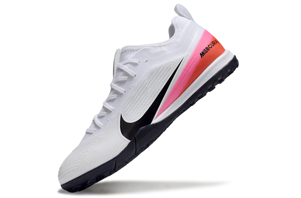 Nike Air Zoom Mercurial Vapor 15 Pro TF - Professional Turf Soccer Cleats Boots Shoes WHT-PRP