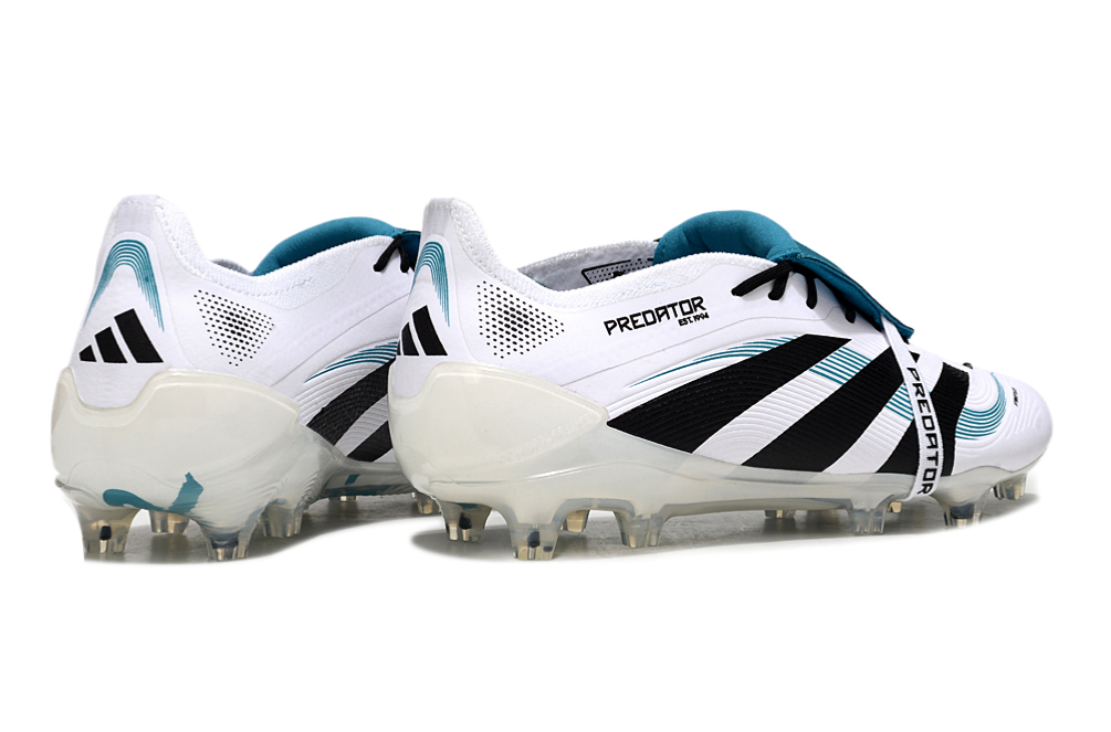 adidas 25 Predator Elite Tongue FT FG  Soccer Boots Cleats Shoes WHT-GRN
