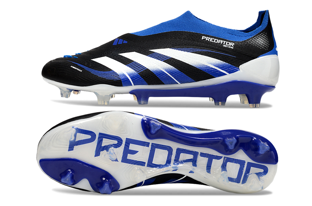 adidas Predator 24 Elite Laceless FG  Soccer Boots Cleats Shoes GRN-BLK
