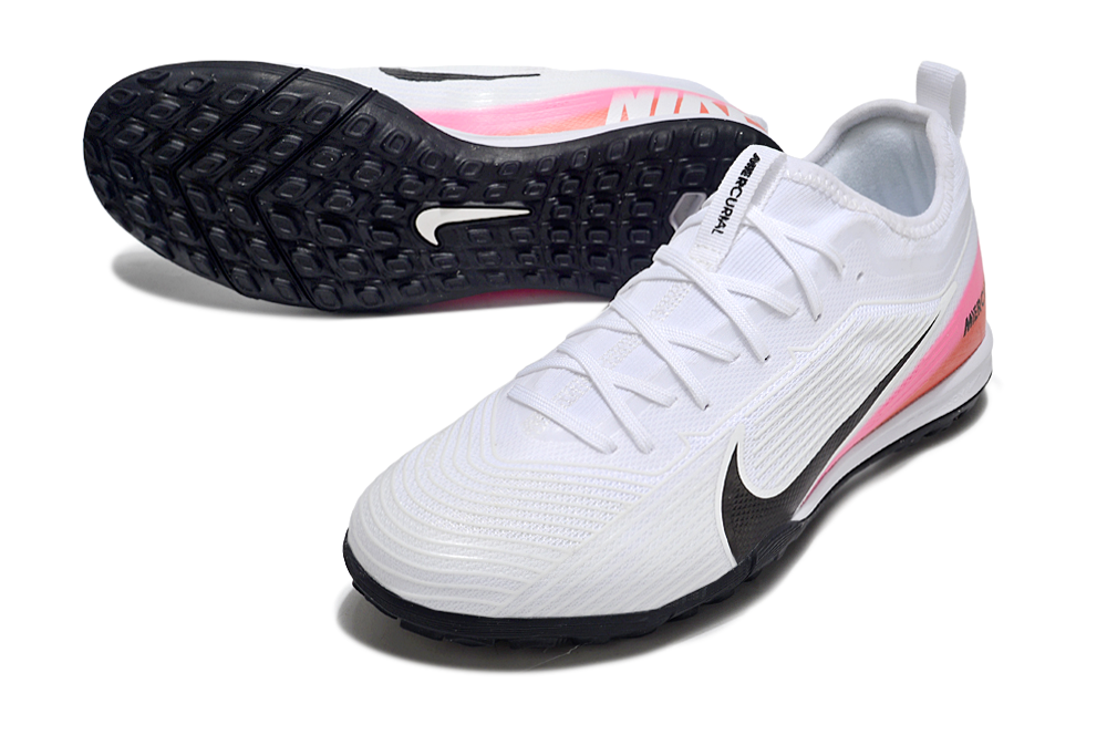 Nike Air Zoom Mercurial Vapor 15 Pro TF - Professional Turf Soccer Cleats Boots Shoes WHT-PRP