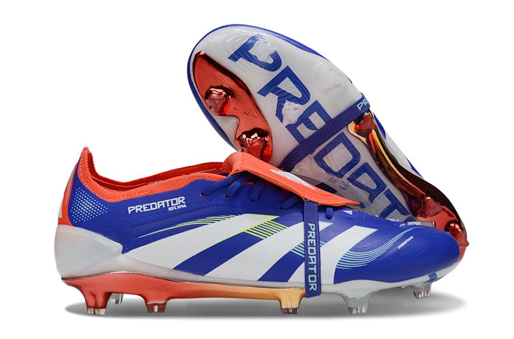 adidas 25 Predator Elite Tongue FT FG  Soccer Boots Cleats Shoes WHT-GRN