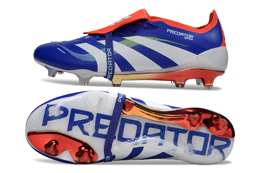 adidas 25 Predator Elite Tongue FT FG  Soccer Boots Cleats Shoes WHT-GRN