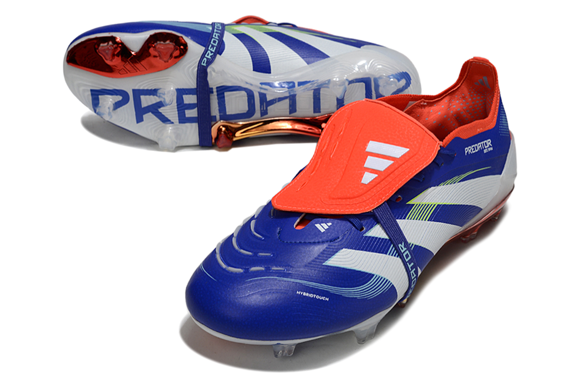 adidas 25 Predator Elite Tongue FT FG  Soccer Boots Cleats Shoes WHT-GRN