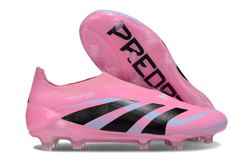adidas Predator 24 Elite Laceless FG  Soccer Boots Cleats Shoes GRN-BLK
