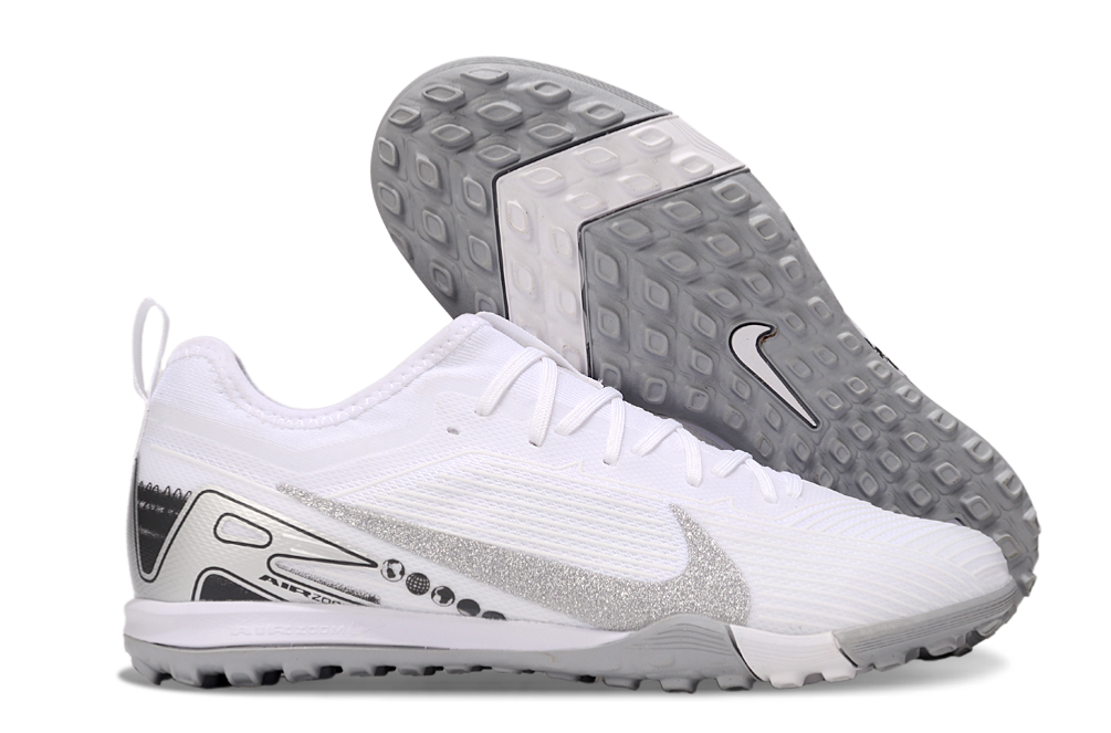 Nike Air Zoom Mercurial Vapor 15 Pro TF - Professional Turf Soccer Cleats Boots Shoes WHT-PRP