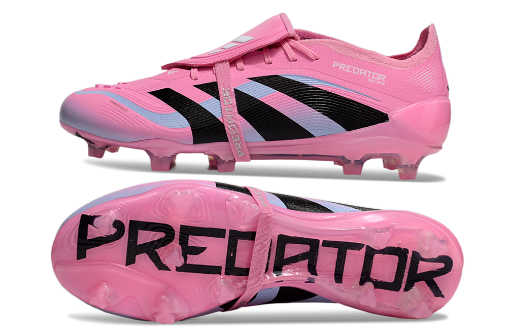 adidas 25 Predator Elite Tongue FT FG  Soccer Boots Cleats Shoes WHT-GRN