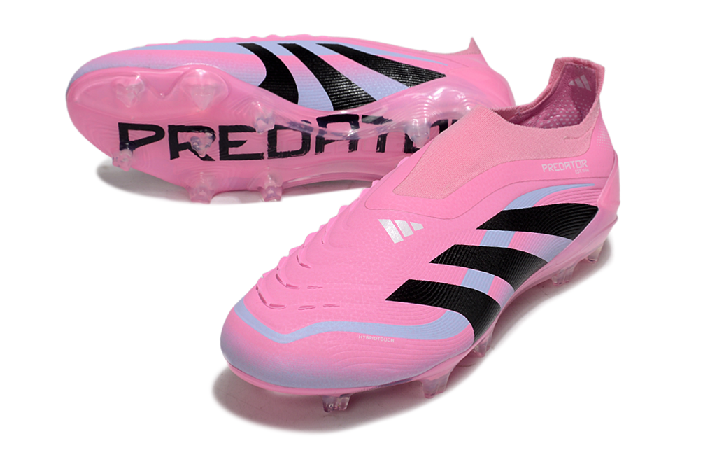 adidas Predator 24 Elite Laceless FG  Soccer Boots Cleats Shoes GRN-BLK