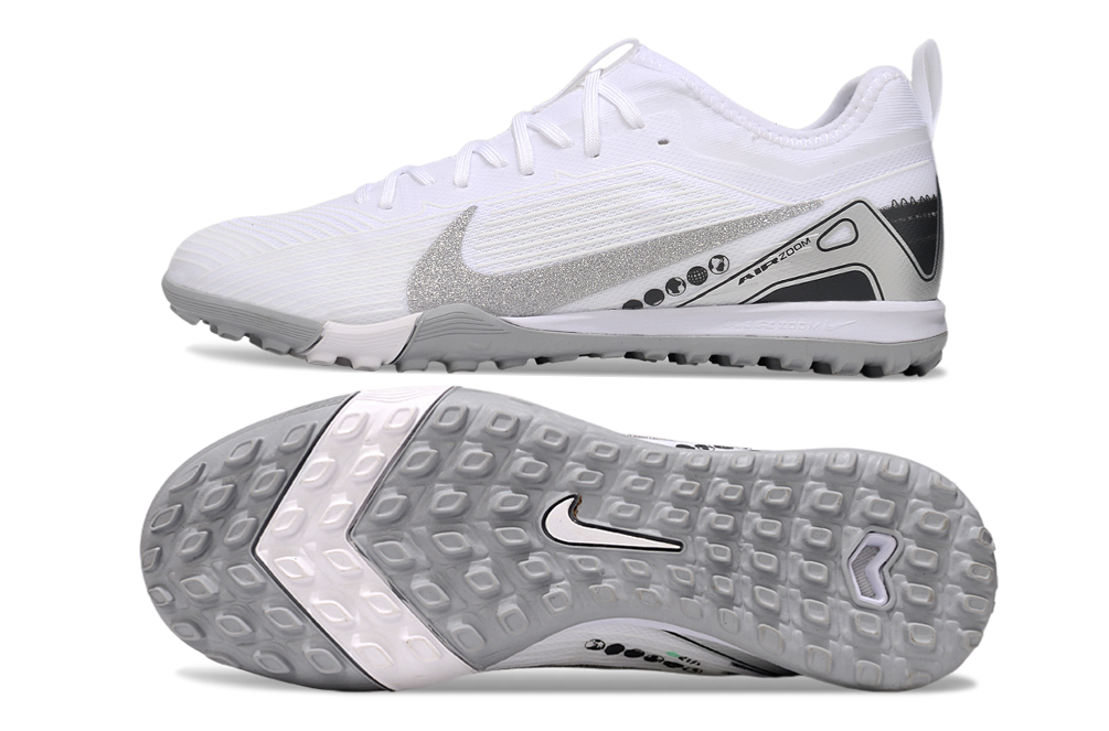 Nike Air Zoom Mercurial Vapor 15 Pro TF - Professional Turf Soccer Cleats Boots Shoes WHT-PRP