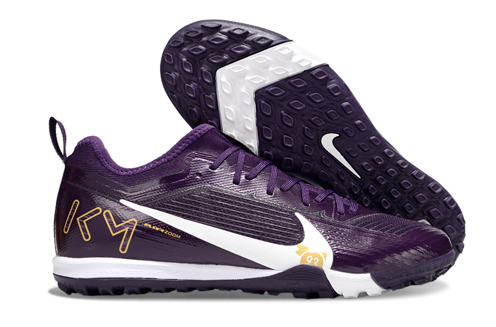 Nike Air Zoom Mercurial Vapor 15 Pro TF - Professional Turf Soccer Cleats Boots Shoes WHT-PRP