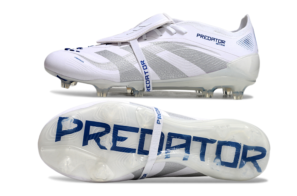 adidas 25 Predator Elite Tongue FT FG  Soccer Boots Cleats Shoes WHT