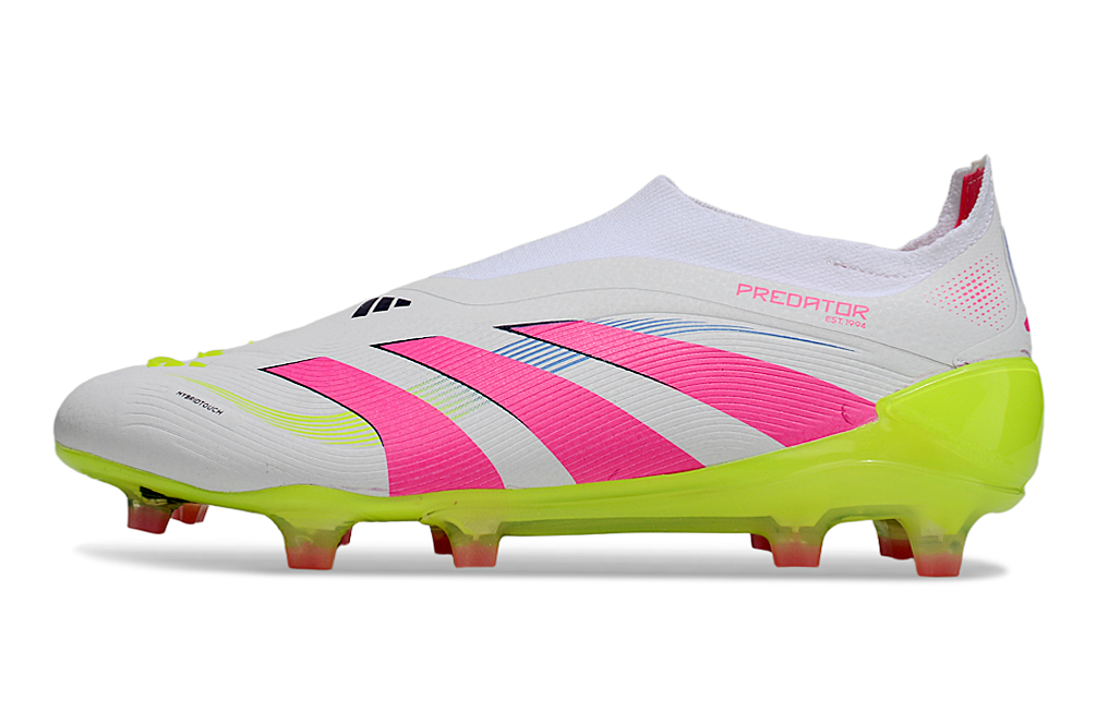 adidas Predator 24 Elite Laceless FG  Soccer Boots Cleats Shoes GRN-BLK