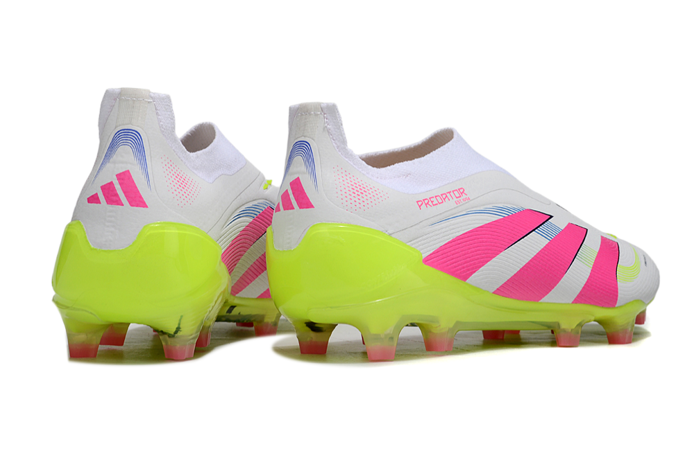 adidas Predator 24 Elite Laceless FG  Soccer Boots Cleats Shoes GRN-BLK