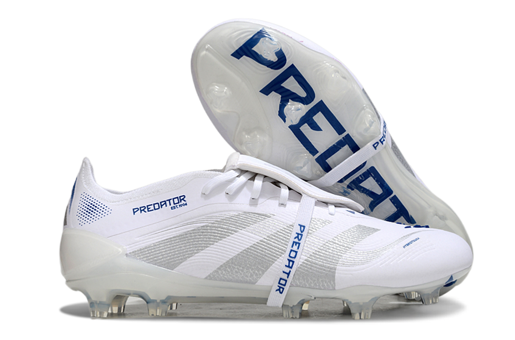adidas 25 Predator Elite Tongue FT FG  Soccer Boots Cleats Shoes WHT