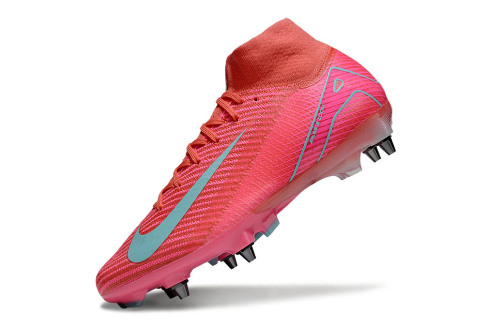 Nike Air Zoom Mercurial Superfly 9 (IX) Elite SG-Pro Anti-Clog Football Soccer Cleats Shoes Boots RED-ORG-BLU