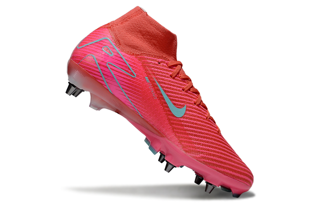 Nike Air Zoom Mercurial Superfly 9 (IX) Elite SG-Pro Anti-Clog Football Soccer Cleats Shoes Boots RED-ORG-BLU