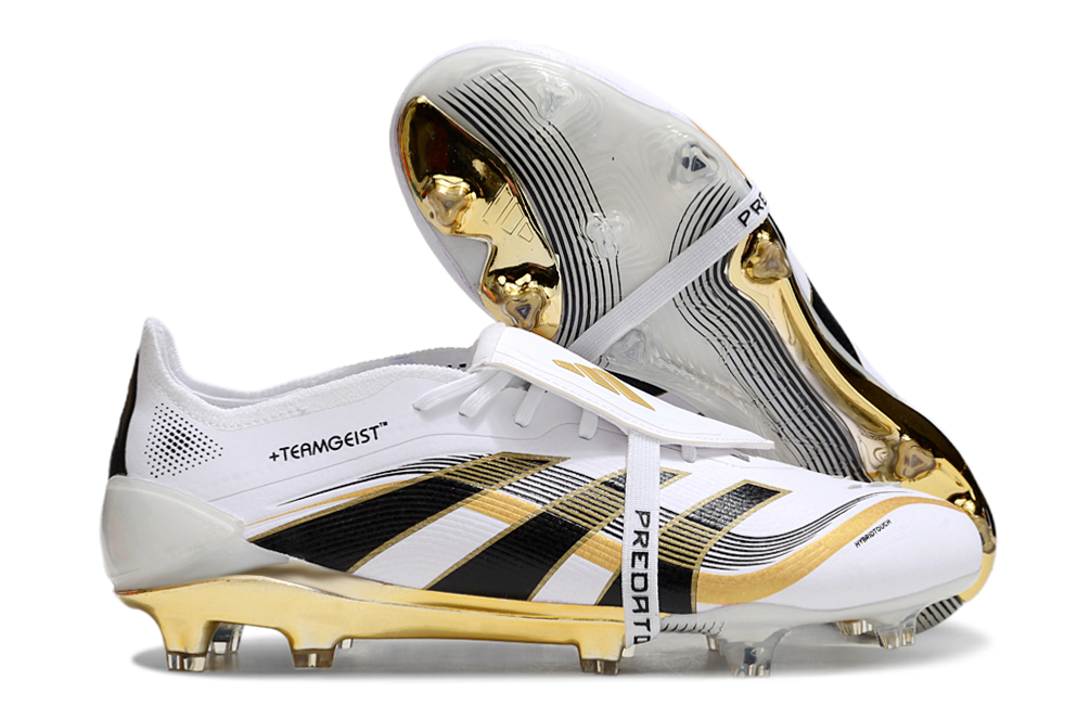 adidas 25 Predator Elite Tongue FT FG  Soccer Boots Cleats Shoes WHT