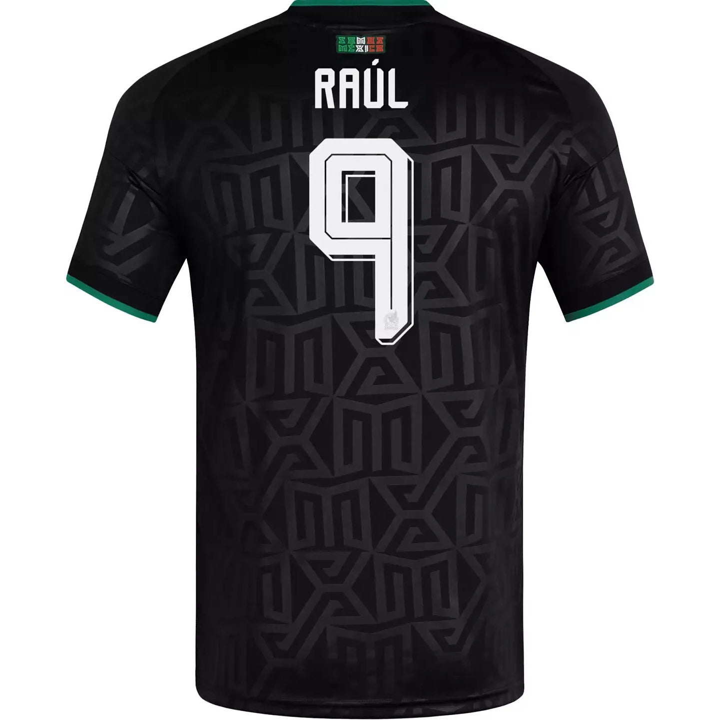 back view of Mexico national team 2026 third soccer jersey with RAÚL #9 custom print