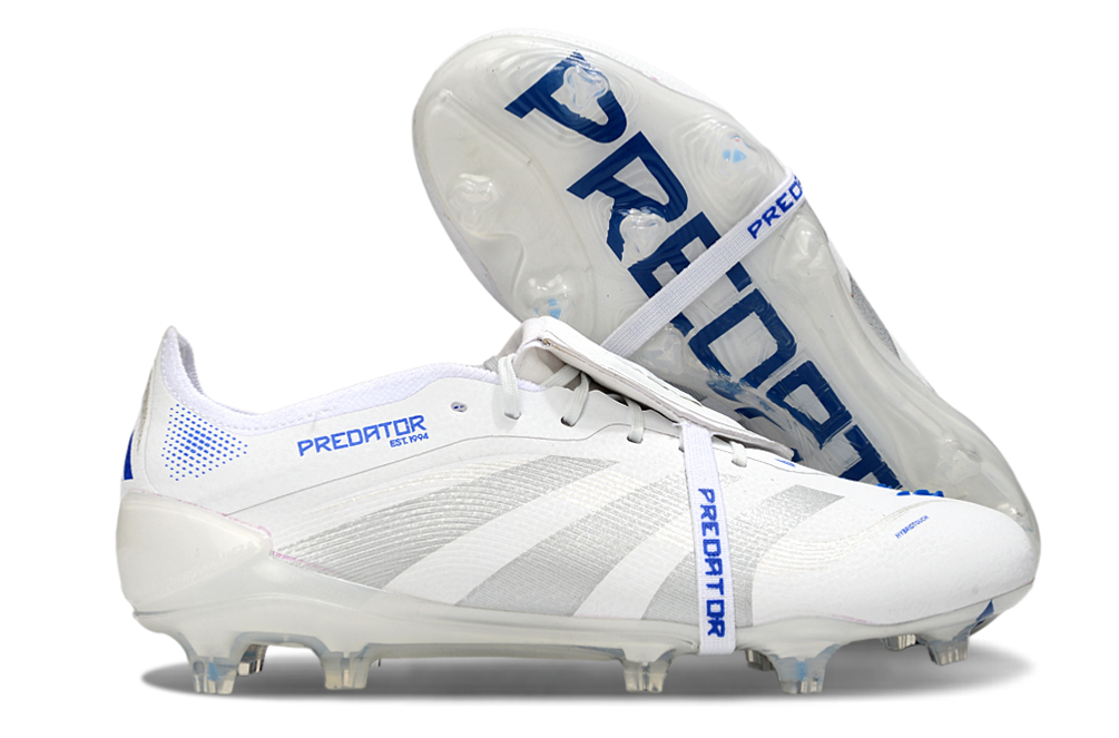 adidas 25 Predator Elite Tongue FT FG  Soccer Boots Cleats Shoes WHT