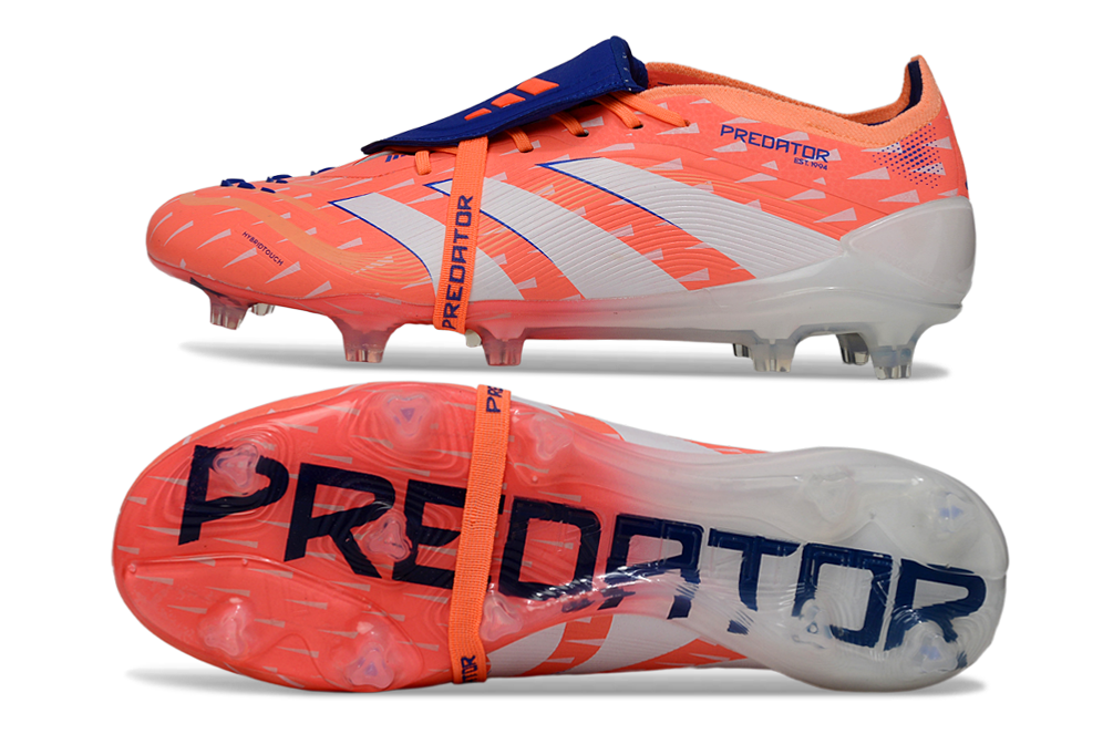 adidas 25 Predator Elite Tongue FT FG  Soccer Boots Cleats Shoes BLU-WHT