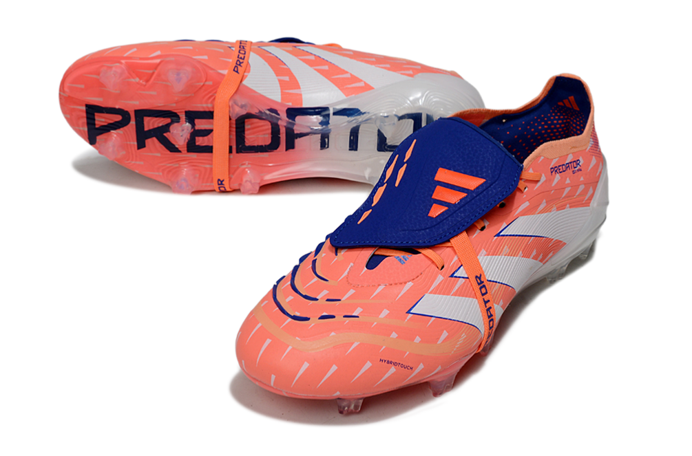 adidas 25 Predator Elite Tongue FT FG  Soccer Boots Cleats Shoes BLU-WHT