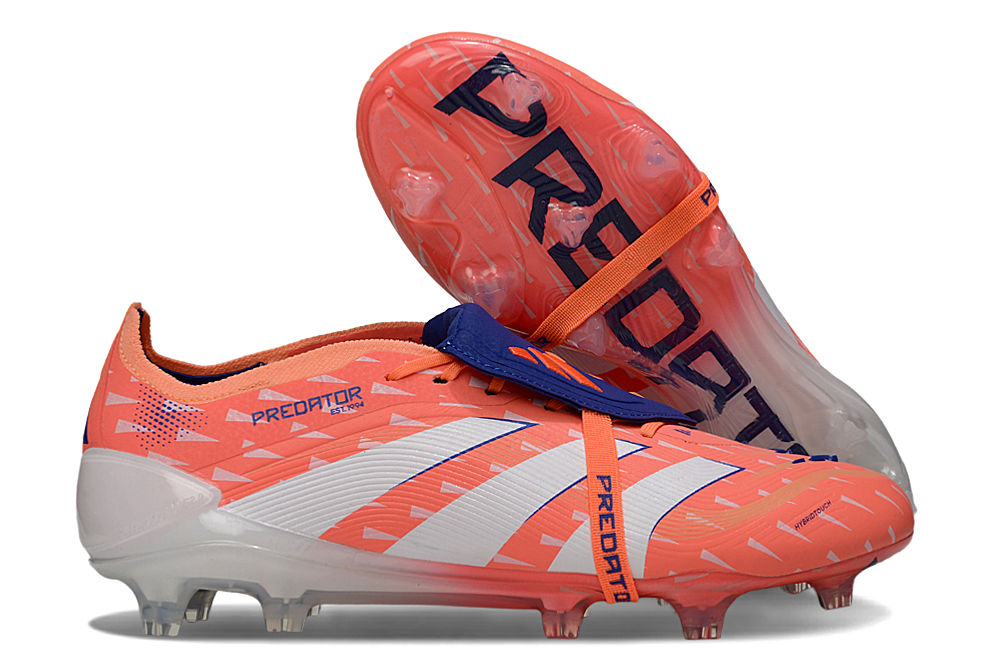 adidas 25 Predator Elite Tongue FT FG  Soccer Boots Cleats Shoes BLU-WHT