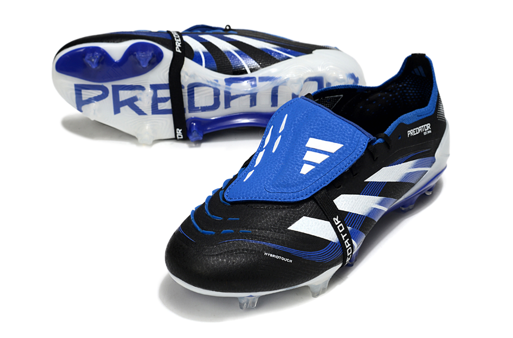 adidas 25 Predator Elite Tongue FT FG  Soccer Boots Cleats Shoes BLU-WHT