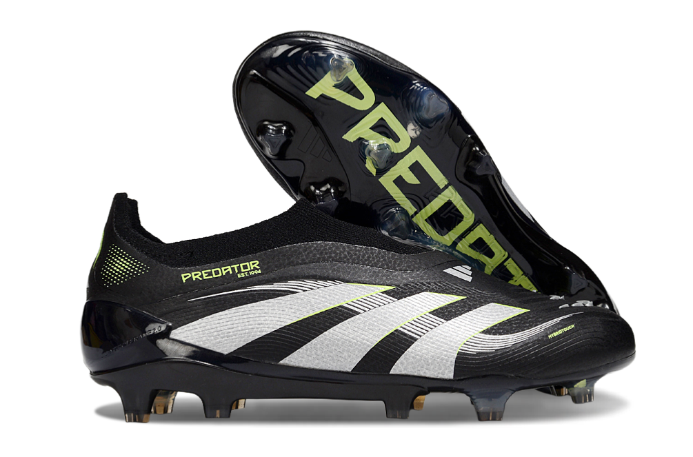 adidas Predator 24 Elite Laceless FG  Soccer Boots Cleats Shoes RED-BLK