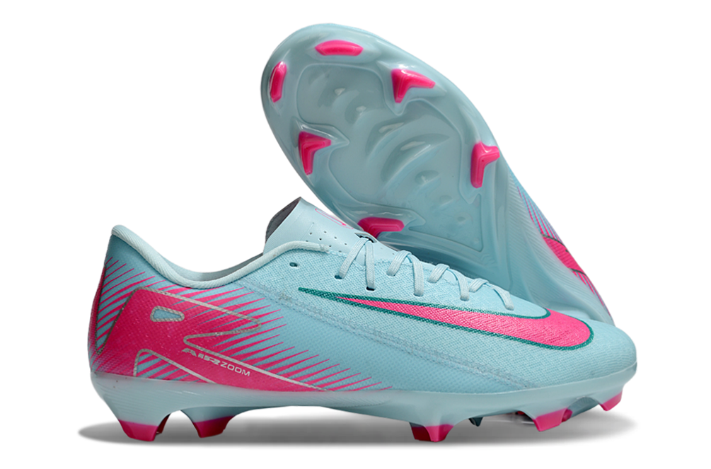 NIKE AIR ZOOM MERCURIAL VAPOR XVI ACADEMY X MBAPPE FGMG Soccer Boots Cleats Shoes BLU-PNK