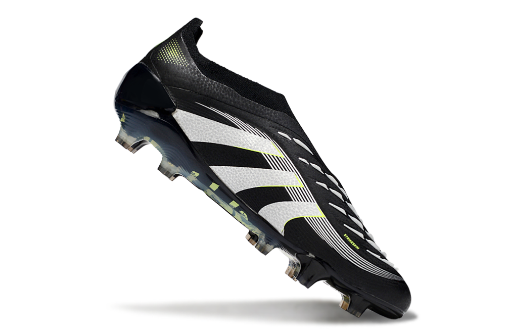 adidas Predator 24 Elite Laceless FG  Soccer Boots Cleats Shoes RED-BLK