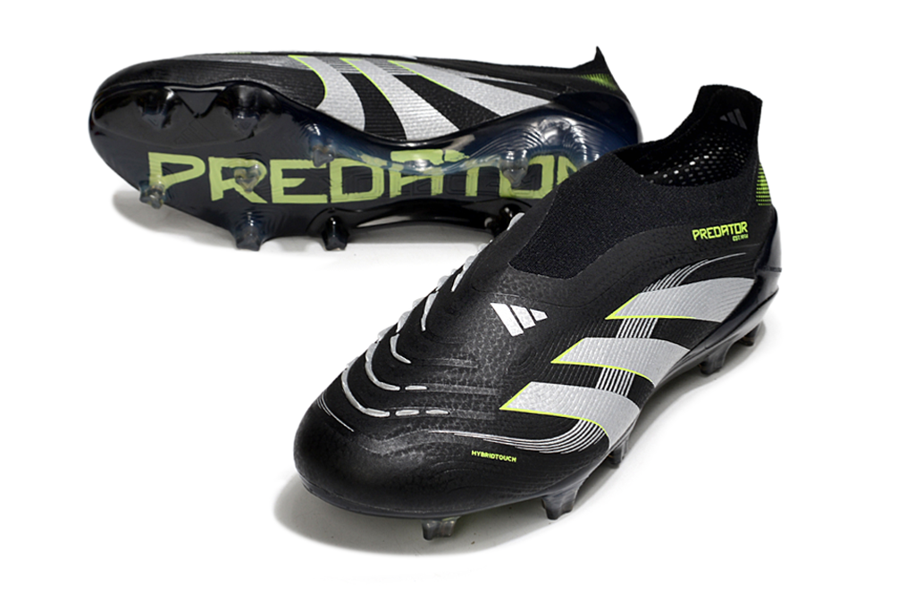 adidas Predator 24 Elite Laceless FG  Soccer Boots Cleats Shoes RED-BLK