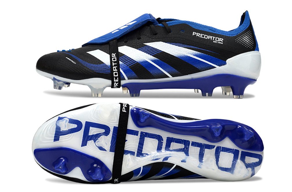 adidas 25 Predator Elite Tongue FT FG  Soccer Boots Cleats Shoes BLU-WHT
