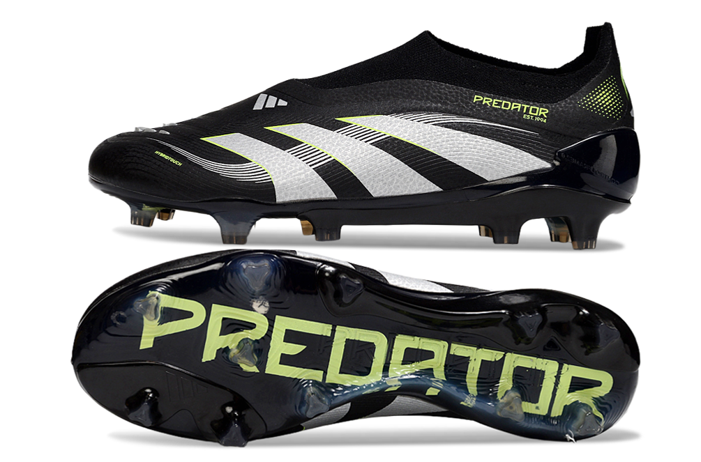 adidas Predator 24 Elite Laceless FG  Soccer Boots Cleats Shoes RED-BLK