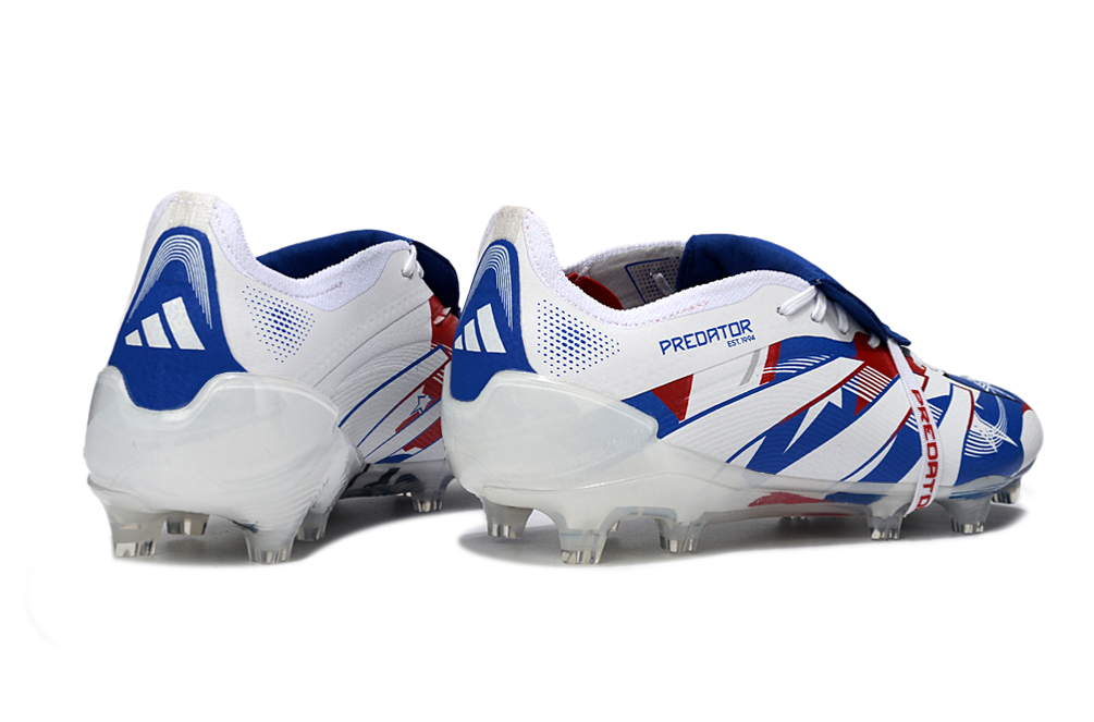 adidas 25 Predator Elite Tongue FT FG  Soccer Boots Cleats Shoes BLU-WHT