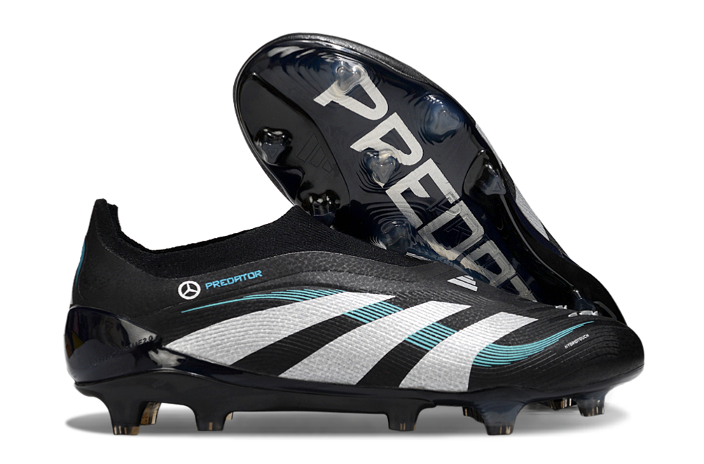 adidas Predator 24 Elite Laceless FG  Soccer Boots Cleats Shoes RED-BLK