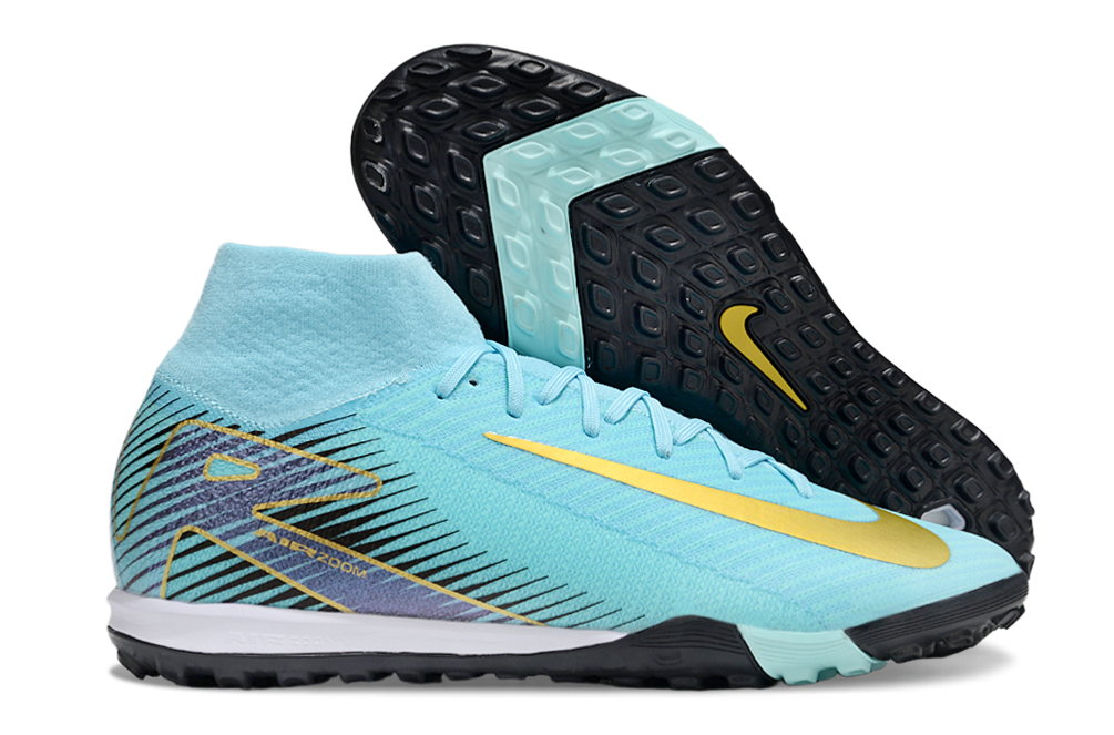 Nike Air Zoom Mercurial Superfly 10 Elite TF Football Soccer Cleats Boots - Ultimate Speed & Precision  BLU
