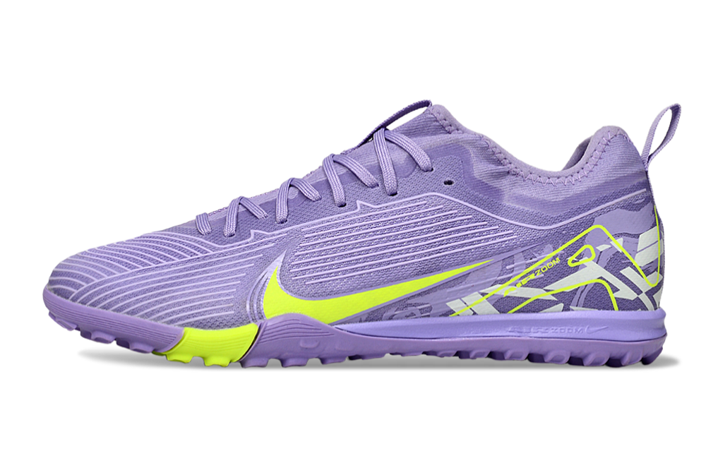 Nike Air Zoom Mercurial Vapor 15 Pro TF - Professional Turf Soccer Cleats Boots Shoes PRP-BLK-BLU